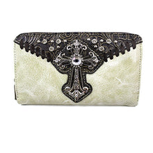 Load image into Gallery viewer, Lindsey Rhinestone Cross WristletWallet (Was $23 / Now $11.50)
