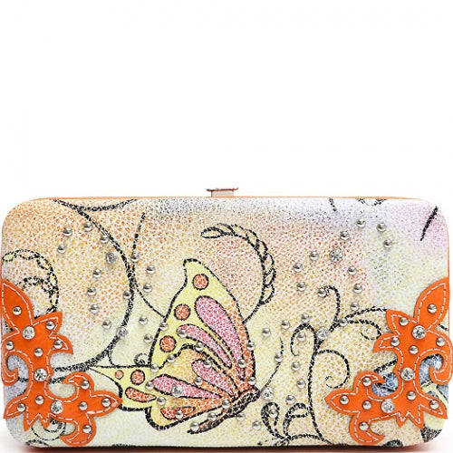 Debbie/Alana Butterfly Print Flat Wallet (Was $23 / Now $11.50 )