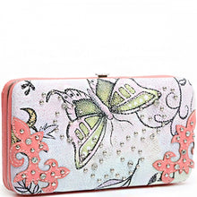 Load image into Gallery viewer, Debbie/Alana Butterfly Print Flat Wallet (Was $23 / Now $11.50 )
