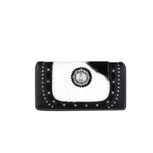 Load image into Gallery viewer, Hair-On Concho Collection Secretary Style Wallet (Was $35 / Now $17.50)
