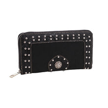 Load image into Gallery viewer, Western Clutch Wallet with Studded Concho (Was $23 / Now $11.50)
