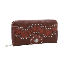 Load image into Gallery viewer, Western Concho Aztec Clutch Wallet (Was $23 / Now $11.50)
