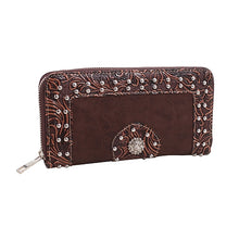 Load image into Gallery viewer, Western Clutch Wallet with Studded Concho (Was $23 / Now $11.50)
