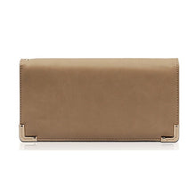 Load image into Gallery viewer, Roxy Solid Metal Edged Zip Around Wallet With Wrist Strap
